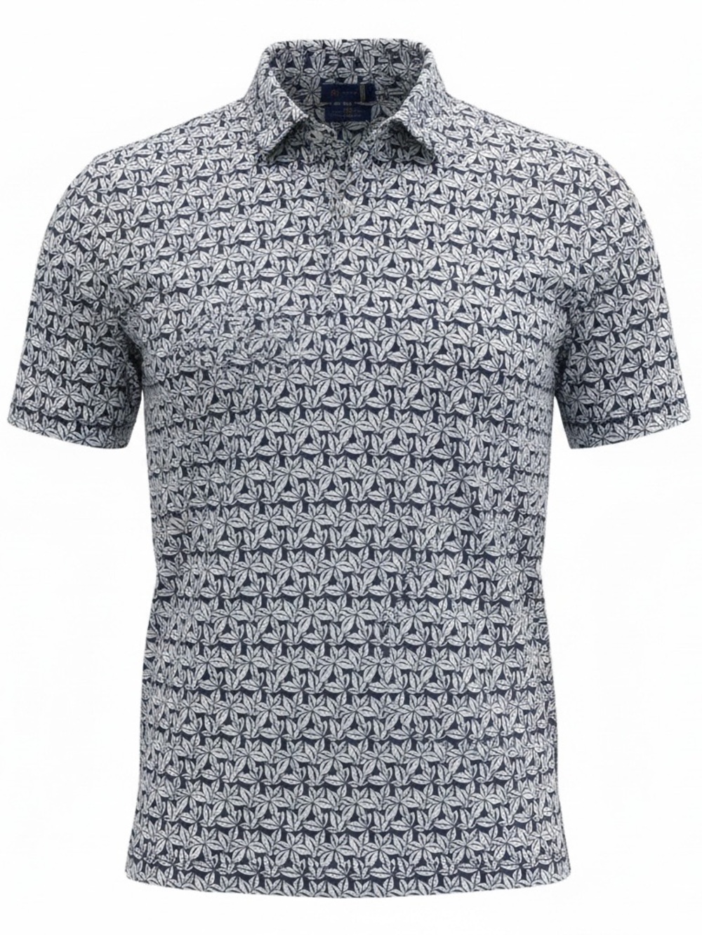 Stitch Golf Performance Polo Men’s Large Navy White Floral Print